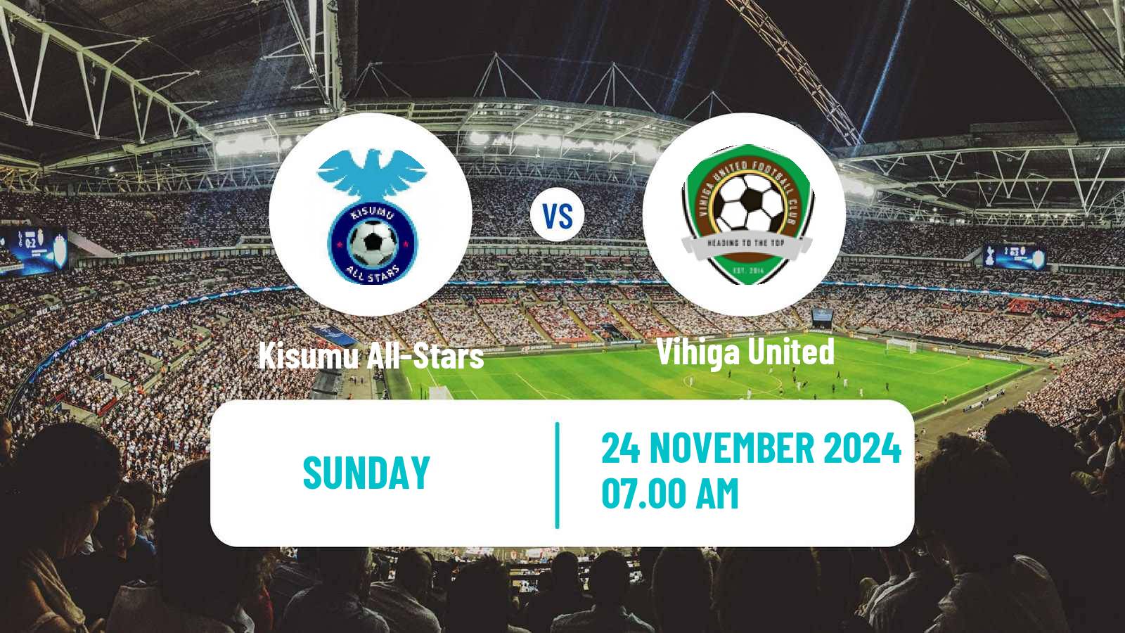 Soccer Kenyan Super League Kisumu All-Stars - Vihiga United