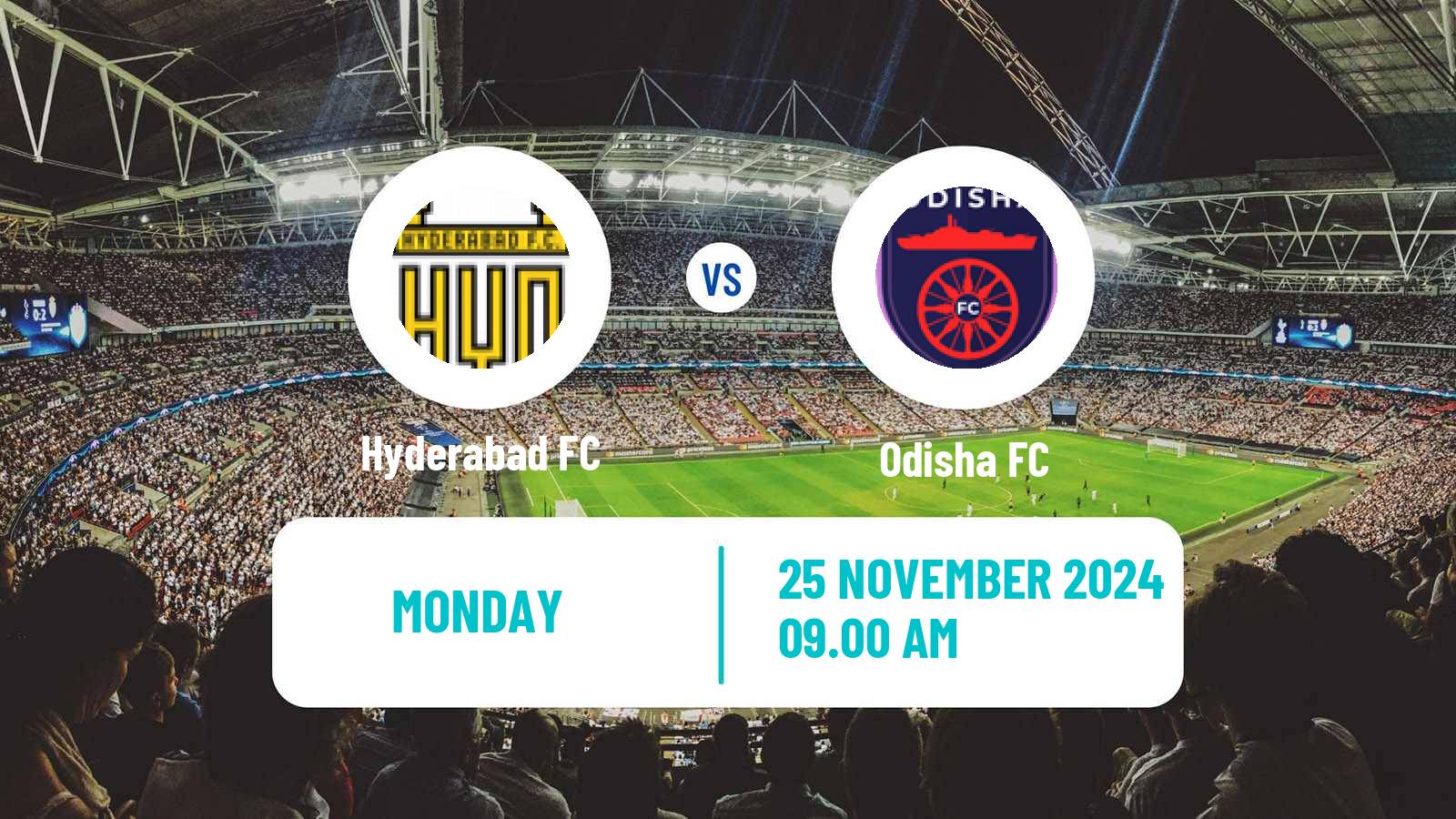 Soccer Indian ISL Hyderabad - Odisha