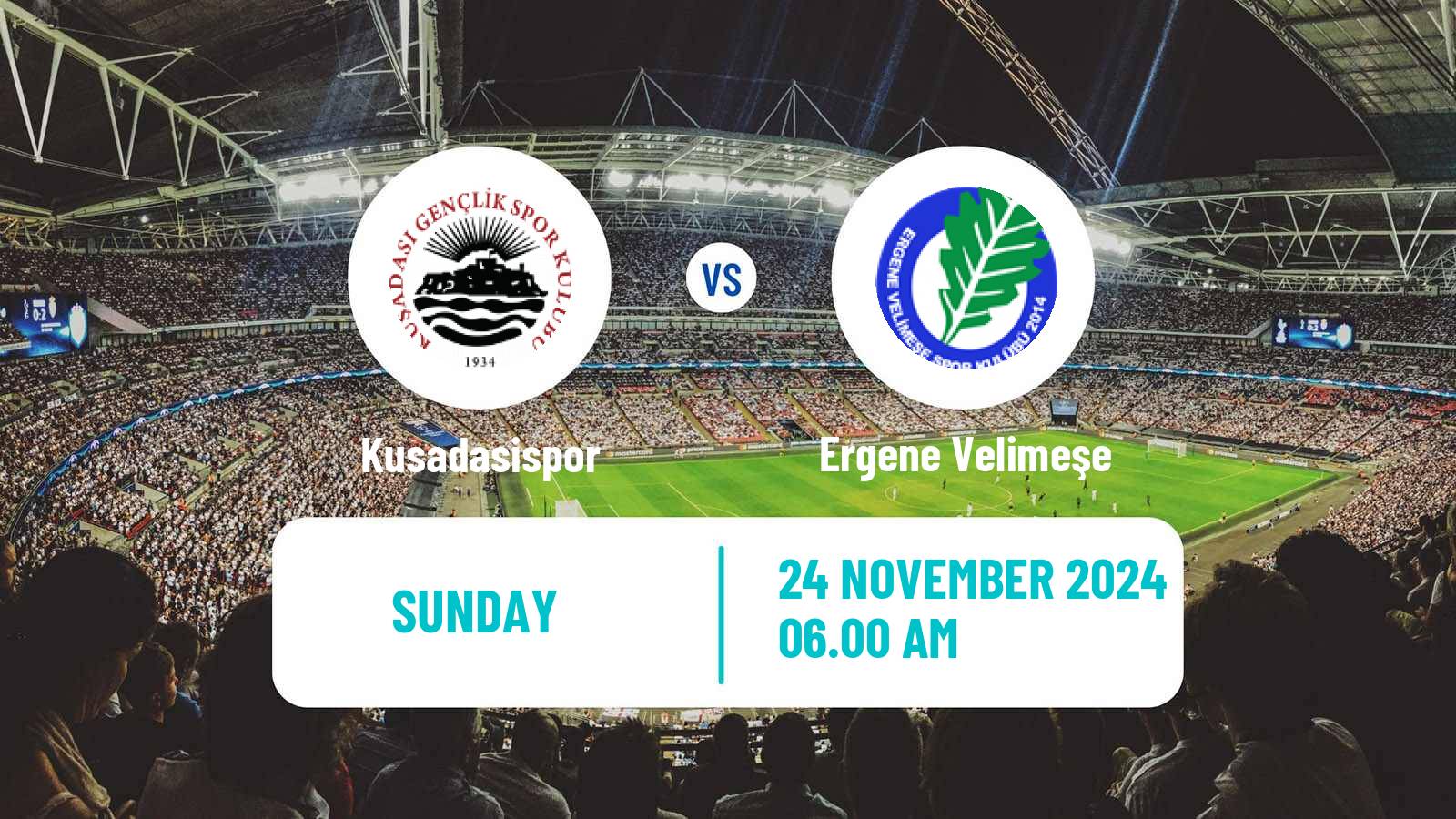 Soccer Turkish 3 Lig Group 1 Kusadasispor - Ergene Velimeşe