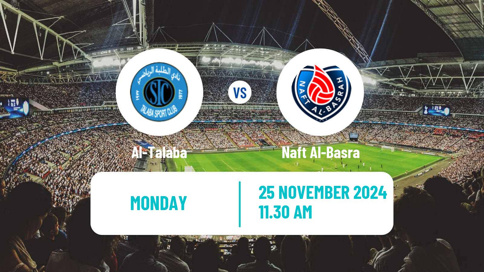 Soccer Iraqi Premier League Al-Talaba - Naft Al-Basra