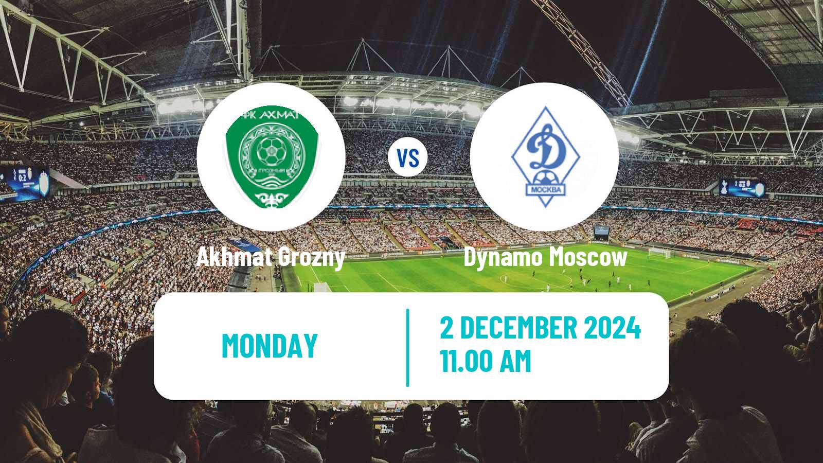 Soccer Russian Premier League Akhmat Grozny - Dynamo Moscow