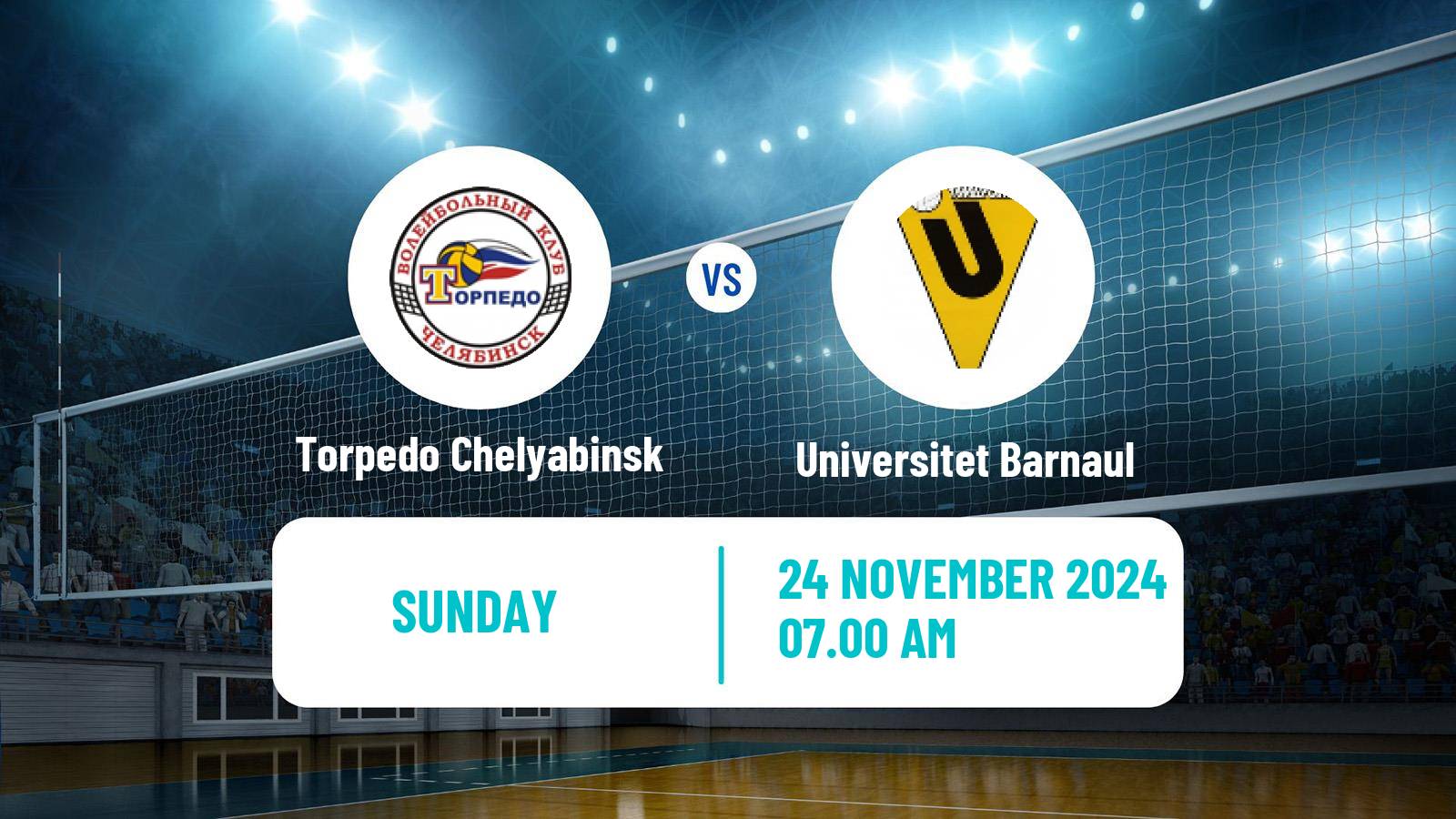 Volleyball Russian Vysshaya League A Volleyball Torpedo Chelyabinsk - Universitet Barnaul