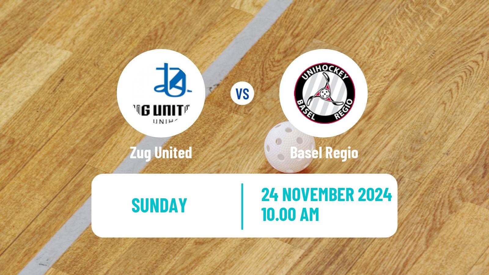 Floorball Swiss NLA Floorball Zug United - Basel Regio