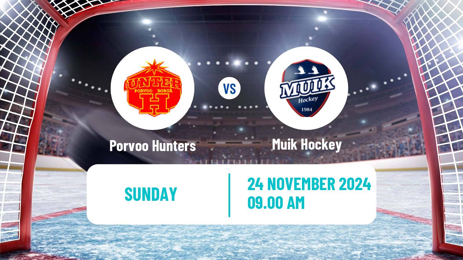 Hockey Finnish Suomi-sarja Porvoo Hunters - Muik Hockey