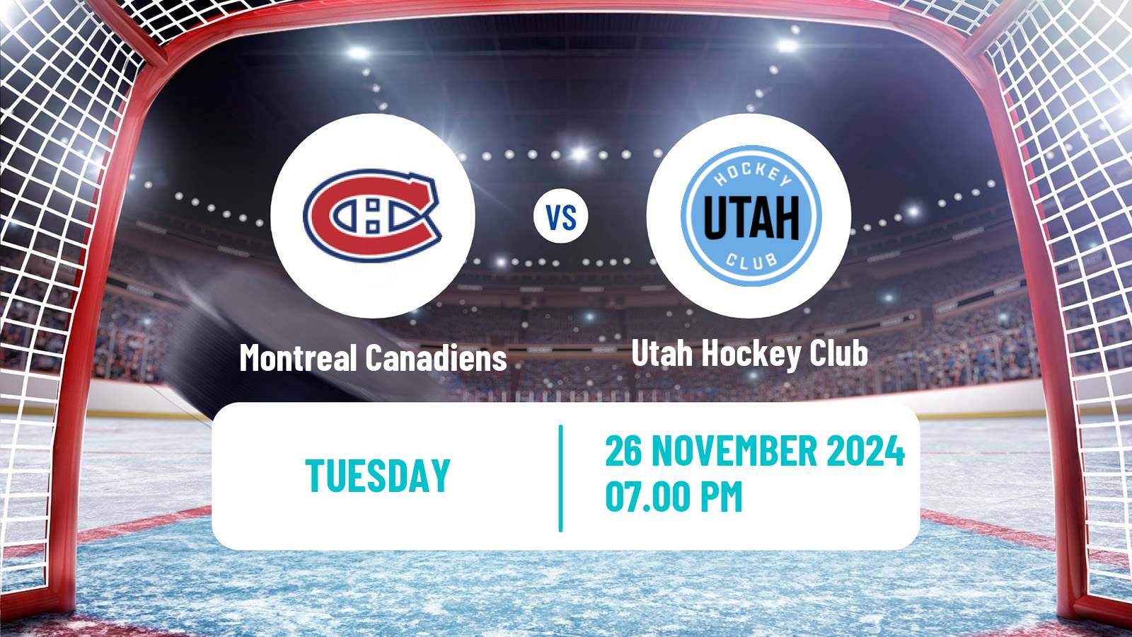 Hockey NHL Montreal Canadiens - Utah Hockey Club