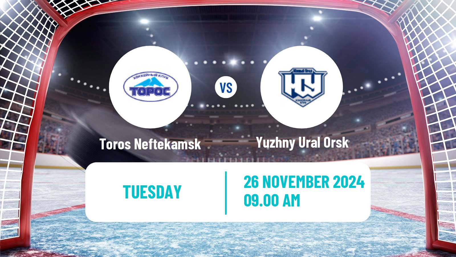 Hockey VHL Toros Neftekamsk - Yuzhny Ural Orsk