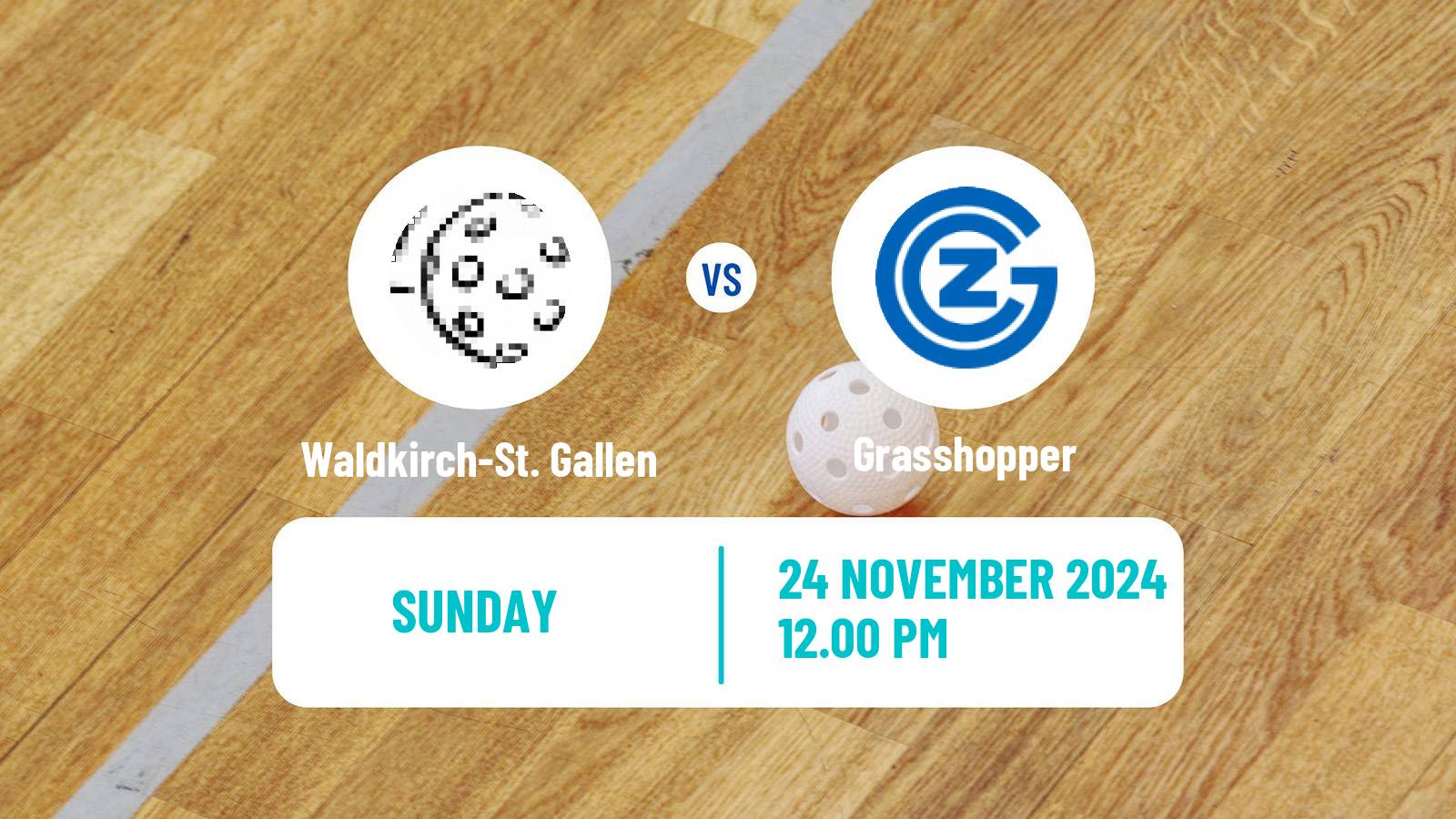 Floorball Swiss NLA Floorball Waldkirch-St. Gallen - Grasshopper