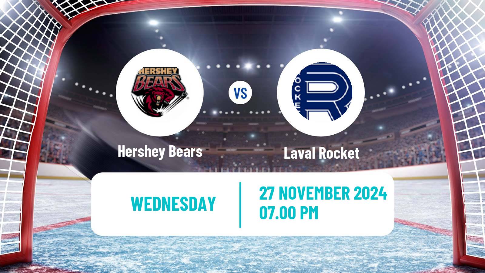 Hockey AHL Hershey Bears - Laval Rocket