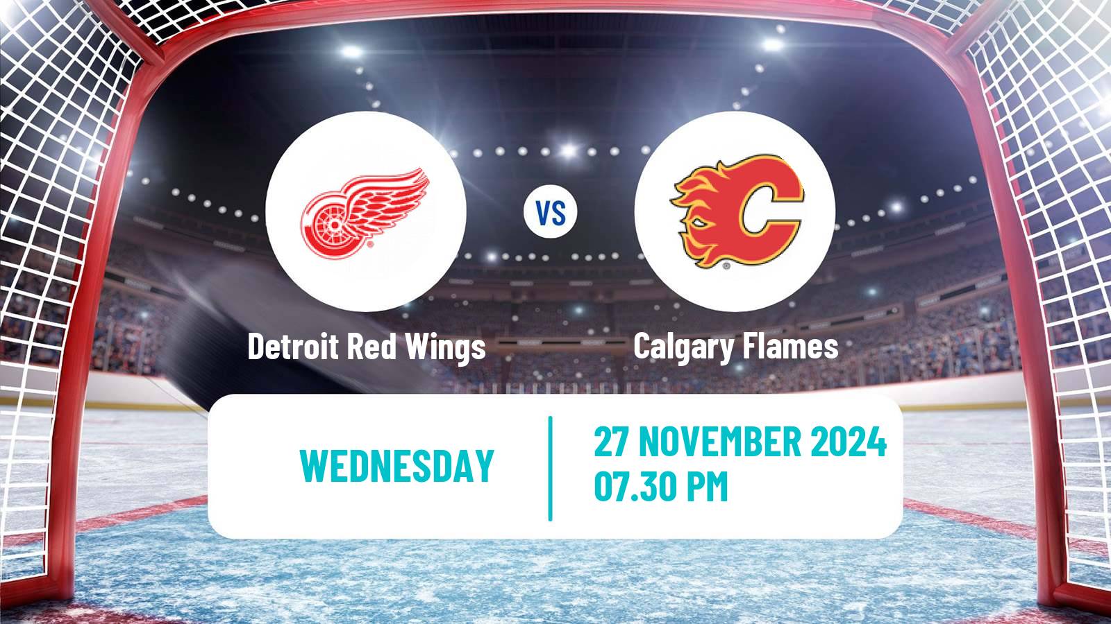 Hockey NHL Detroit Red Wings - Calgary Flames