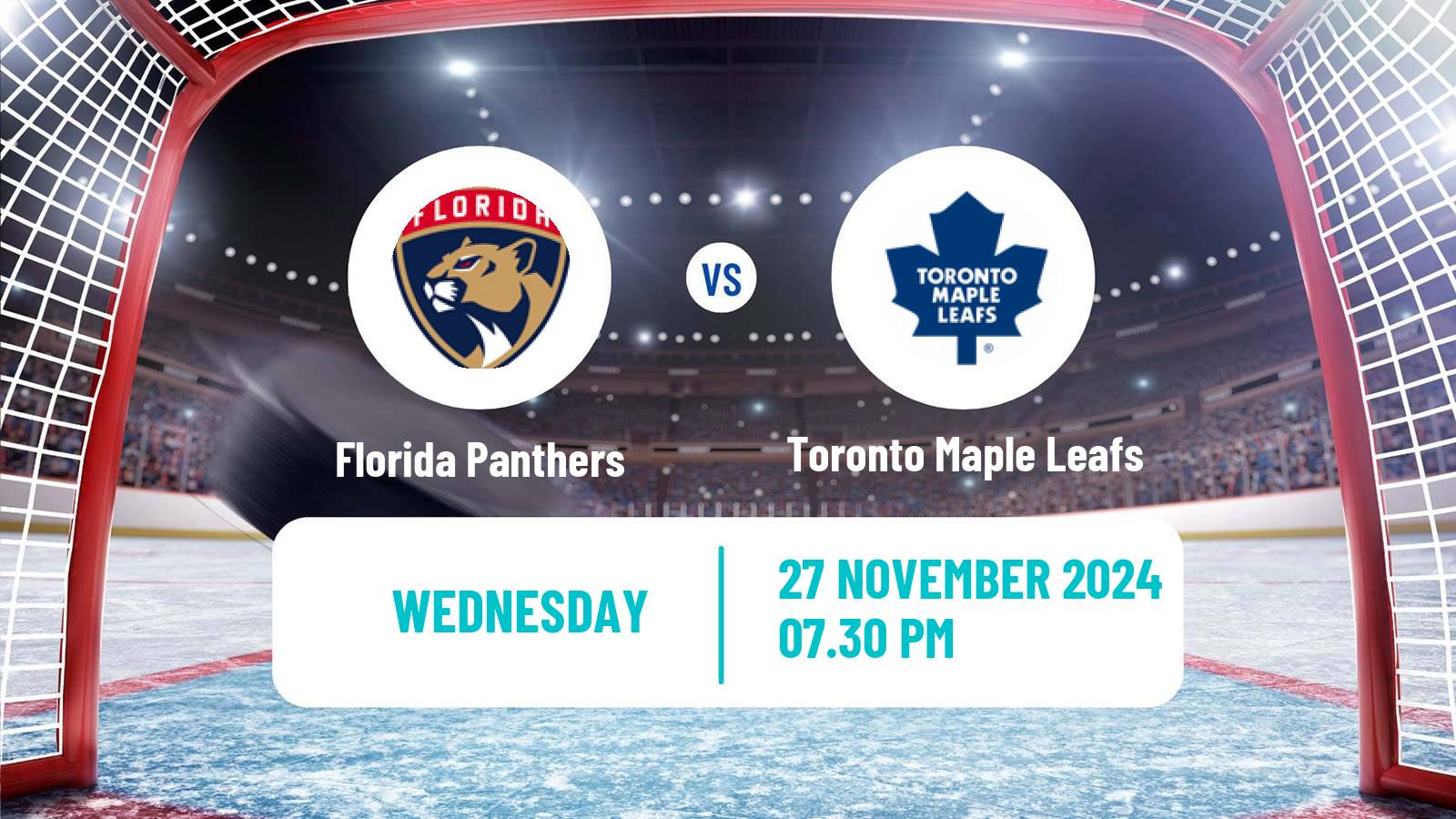 Hockey NHL Florida Panthers - Toronto Maple Leafs