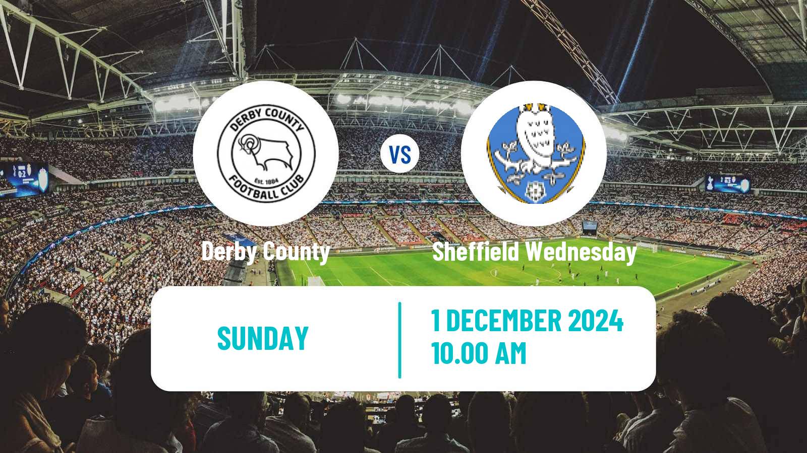 Soccer English League Championship Derby County - Sheffield Wednesday