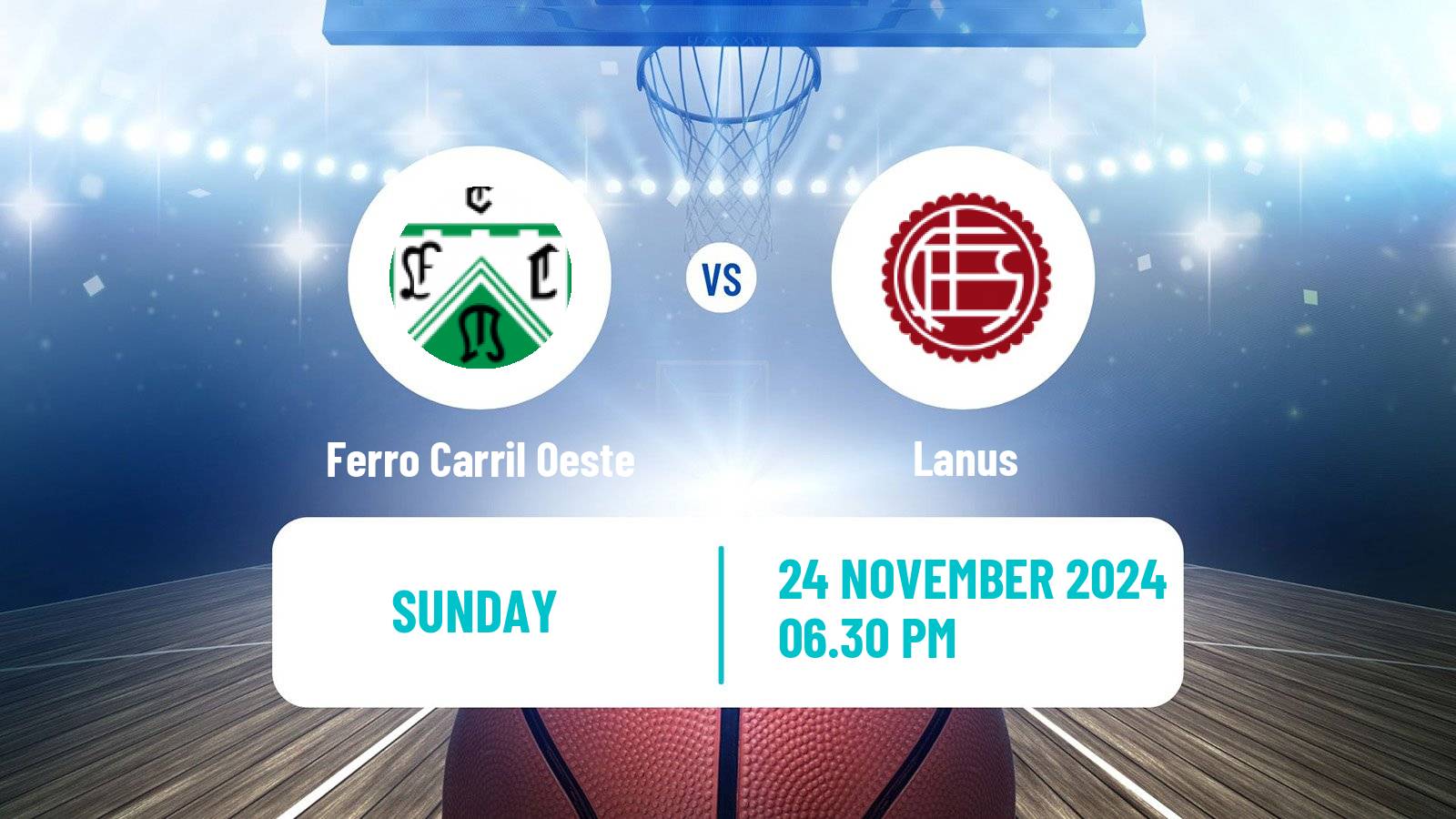 Basketball Argentinian Liga Femenina Basketball Ferro Carril Oeste - Lanus