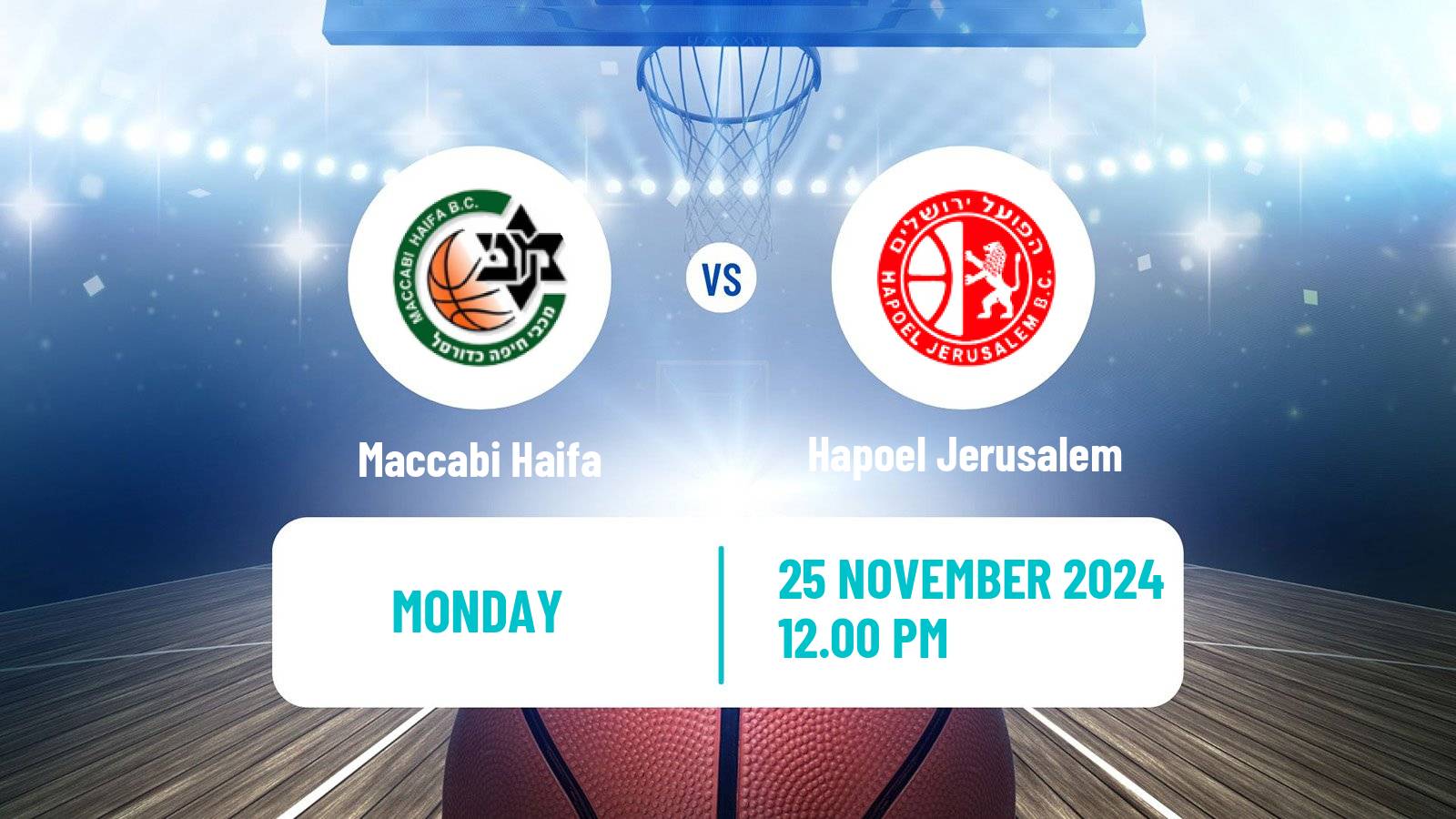 Basketball Israeli WBL Women Maccabi Haifa - Hapoel Jerusalem