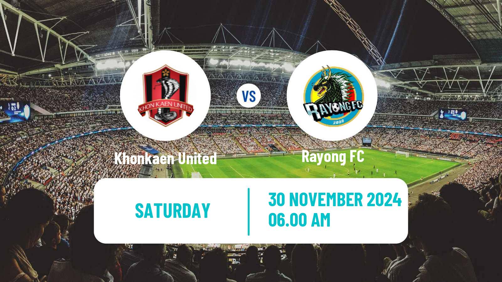 Soccer Thai League 1 Khonkaen United - Rayong FC