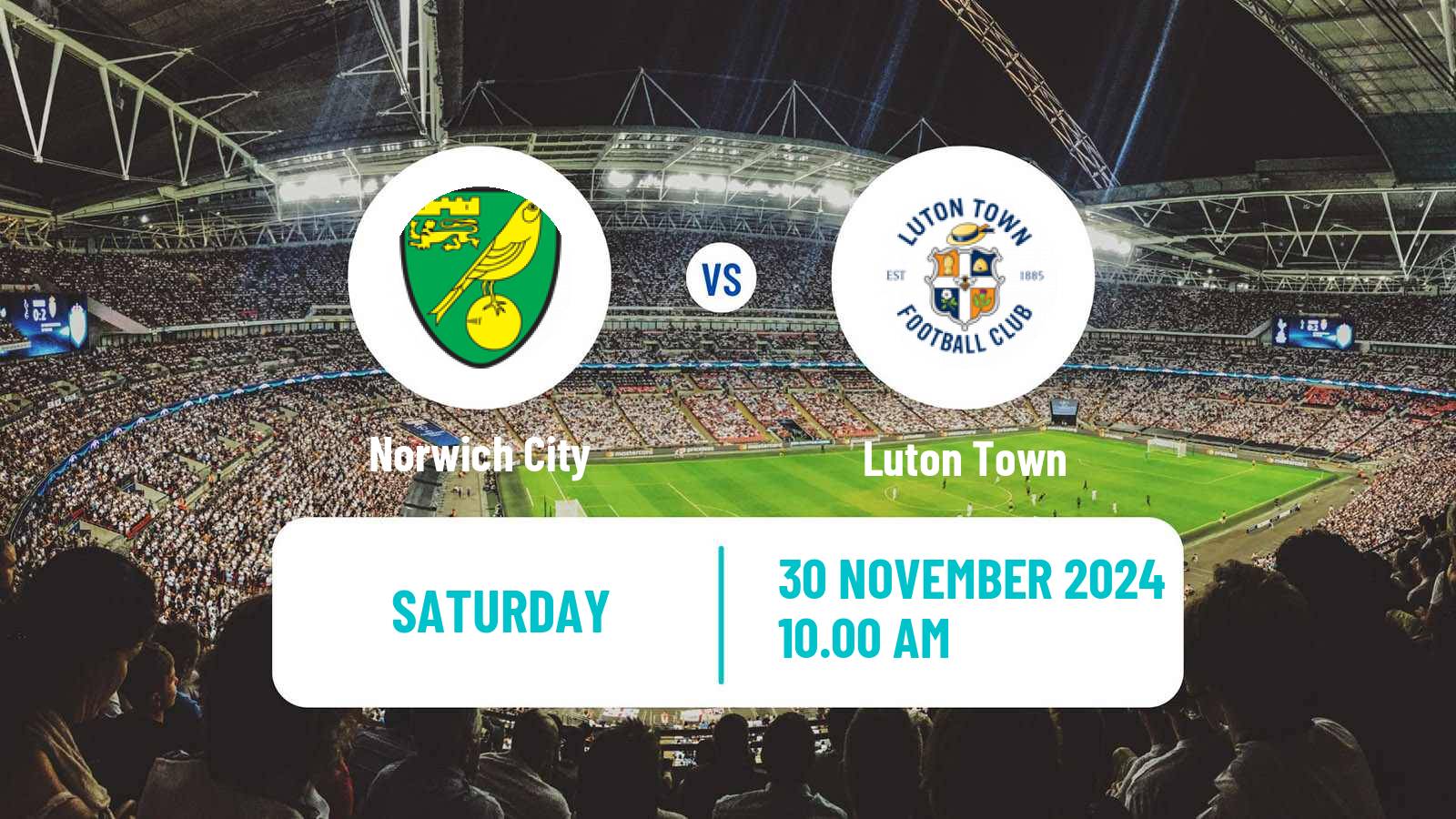 Soccer English League Championship Norwich City - Luton Town