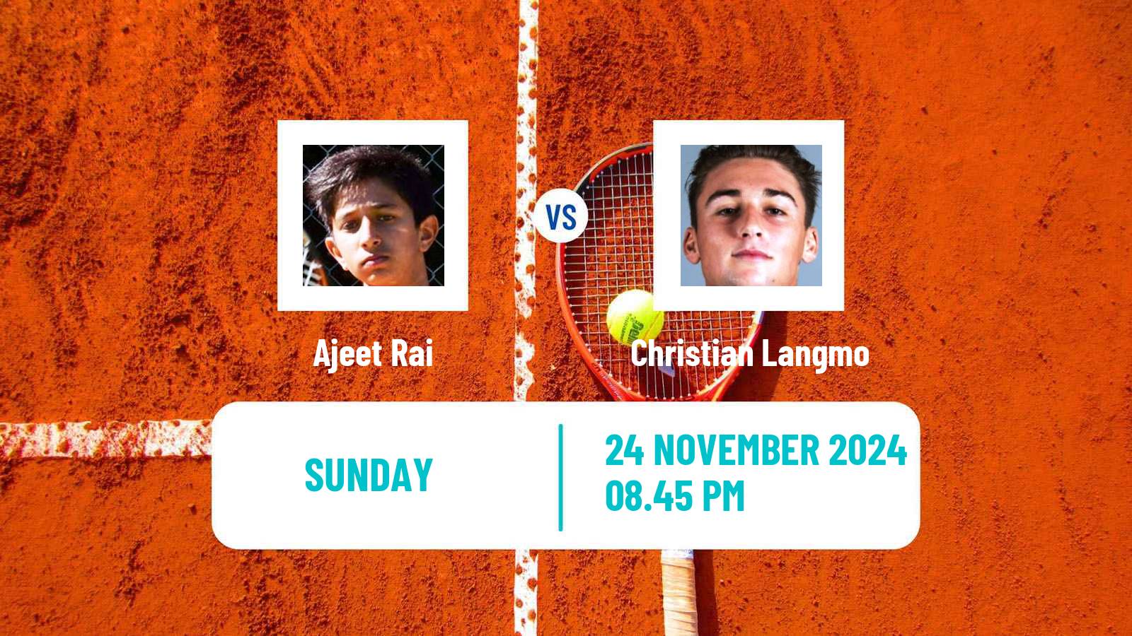 Tennis ITF M25 Caloundra Men Ajeet Rai - Christian Langmo