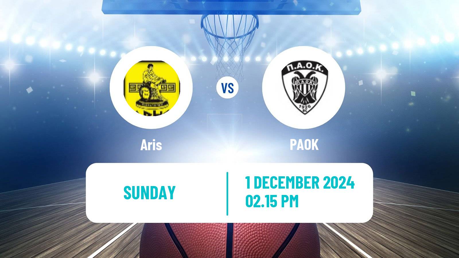 Basketball Greek Basket League A1 Aris - PAOK