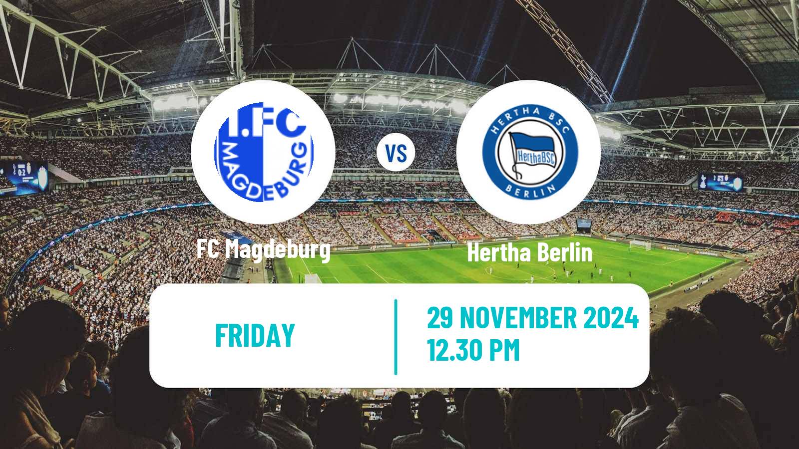 Soccer German 2 Bundesliga Magdeburg - Hertha Berlin