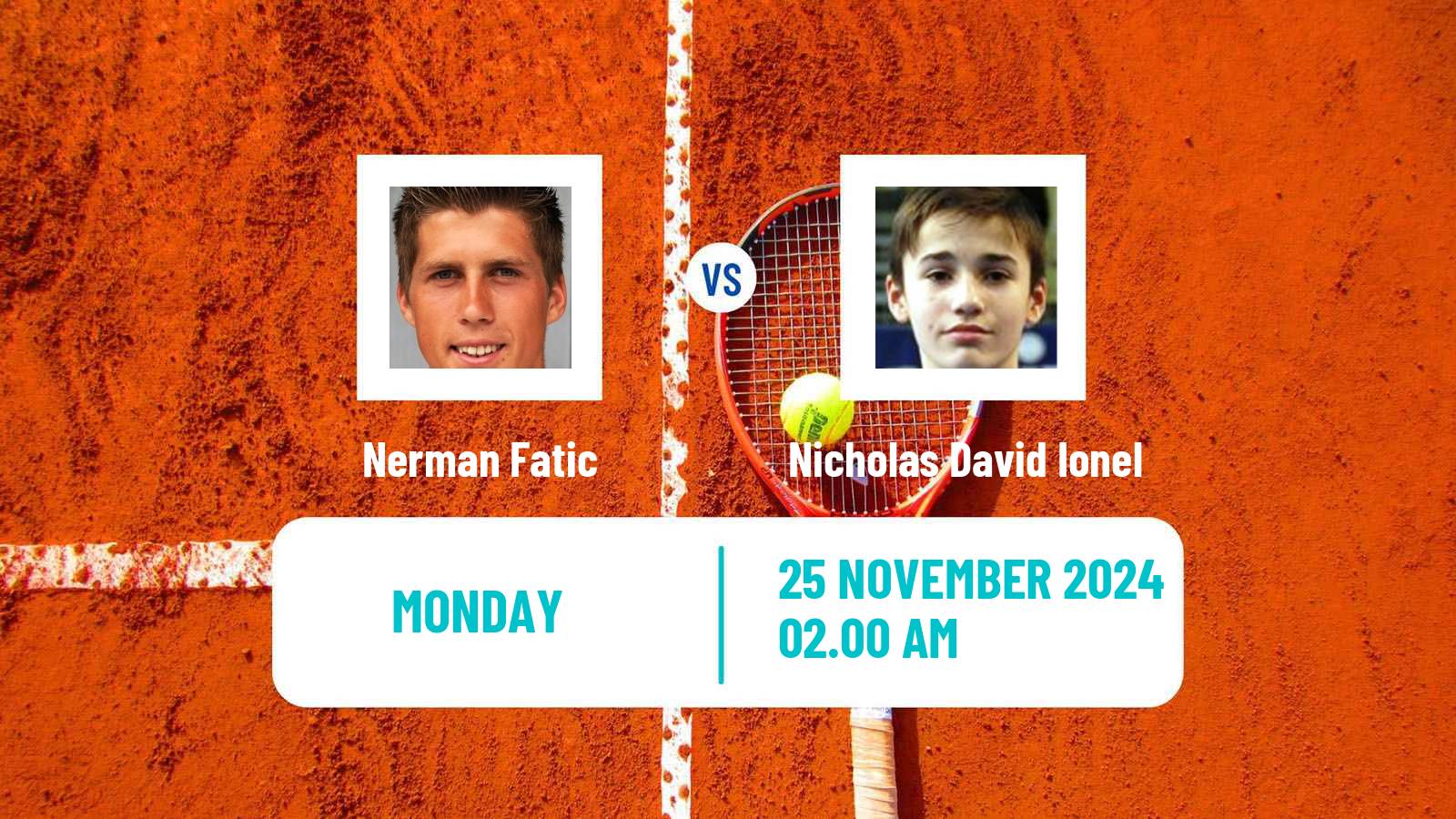 Tennis ITF M25 Antalya 5 Men Nerman Fatic - Nicholas David Ionel