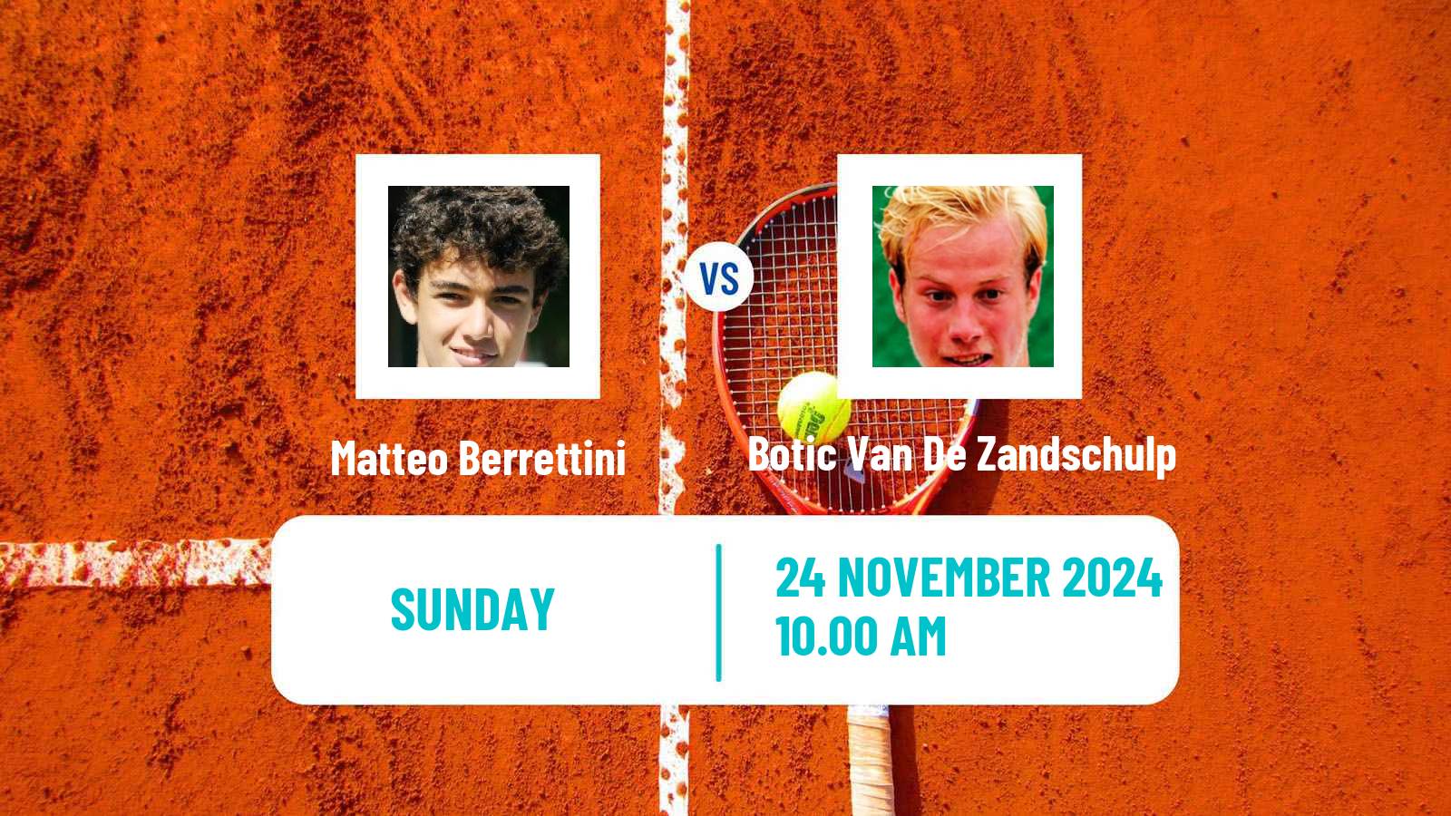 Tennis Davis Cup World Group Matteo Berrettini - Botic Van De Zandschulp