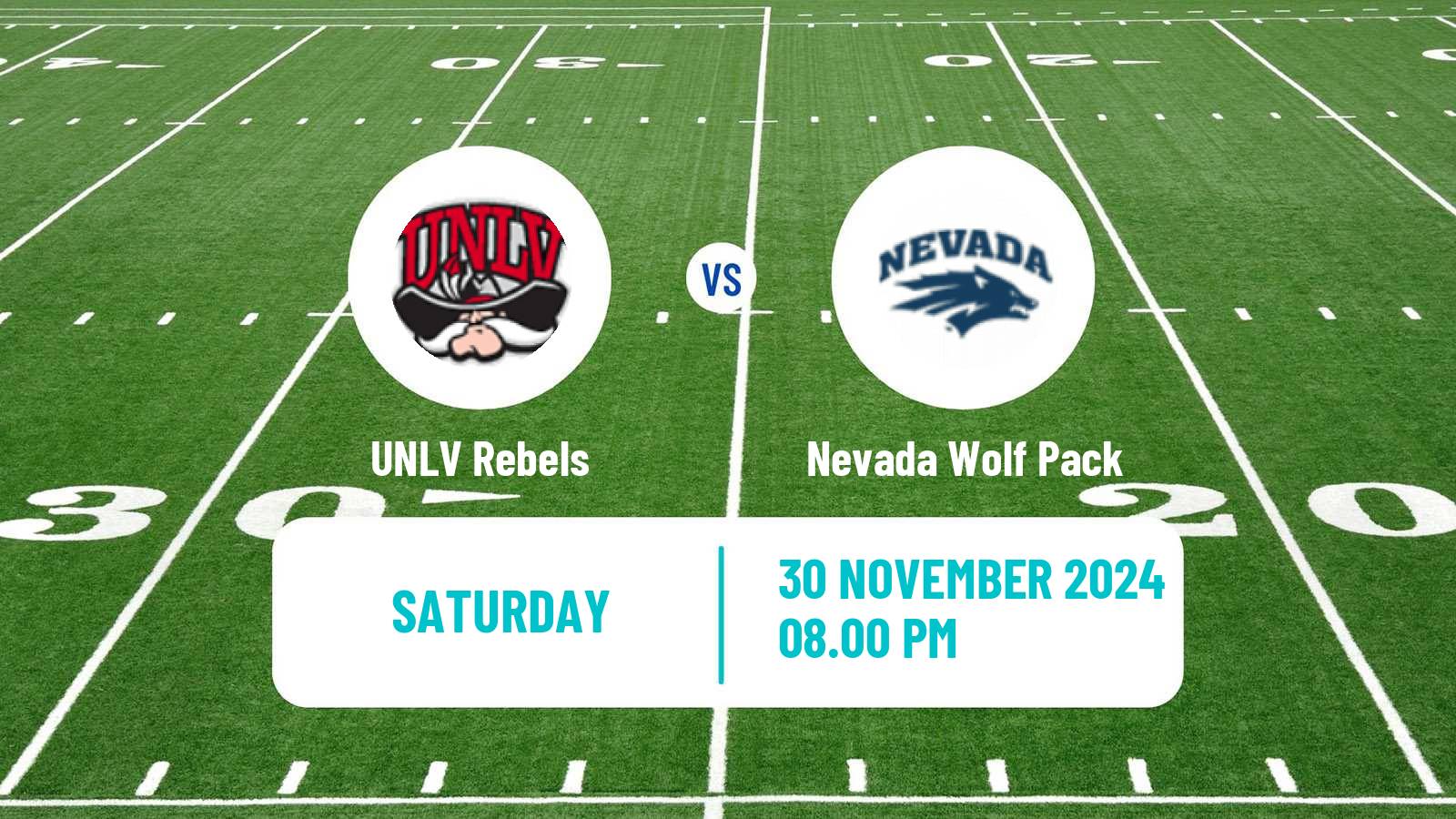 American football NCAA College Football UNLV Rebels - Nevada Wolf Pack