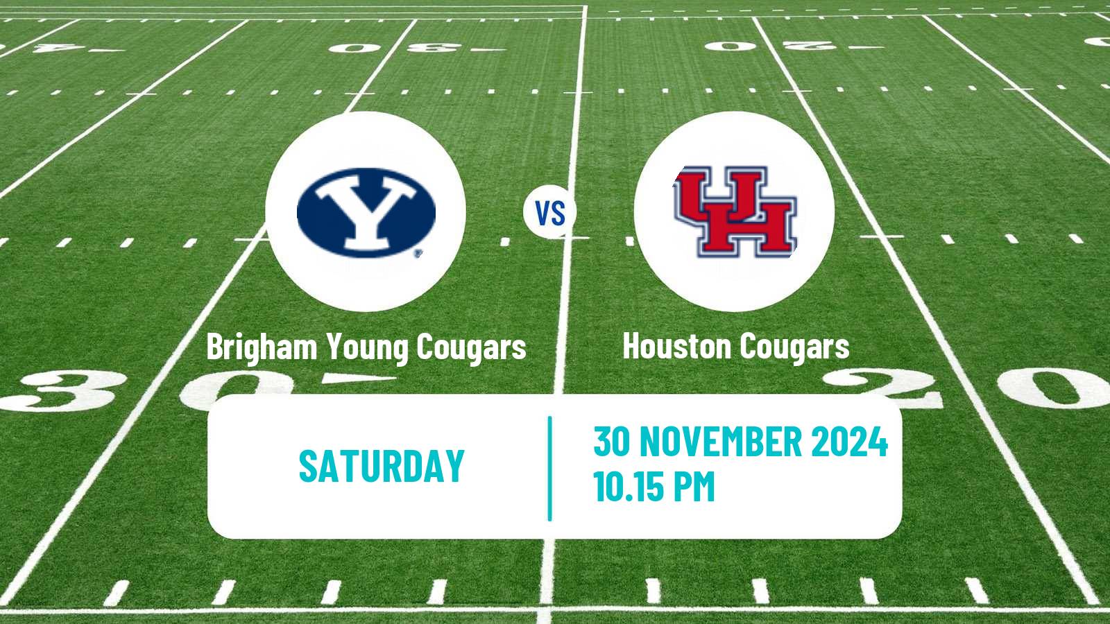 American football NCAA College Football Brigham Young Cougars - Houston Cougars