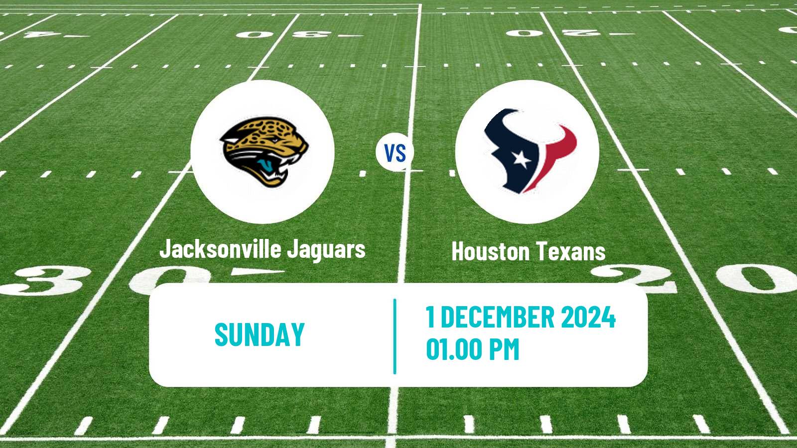 American football NFL Jacksonville Jaguars - Houston Texans