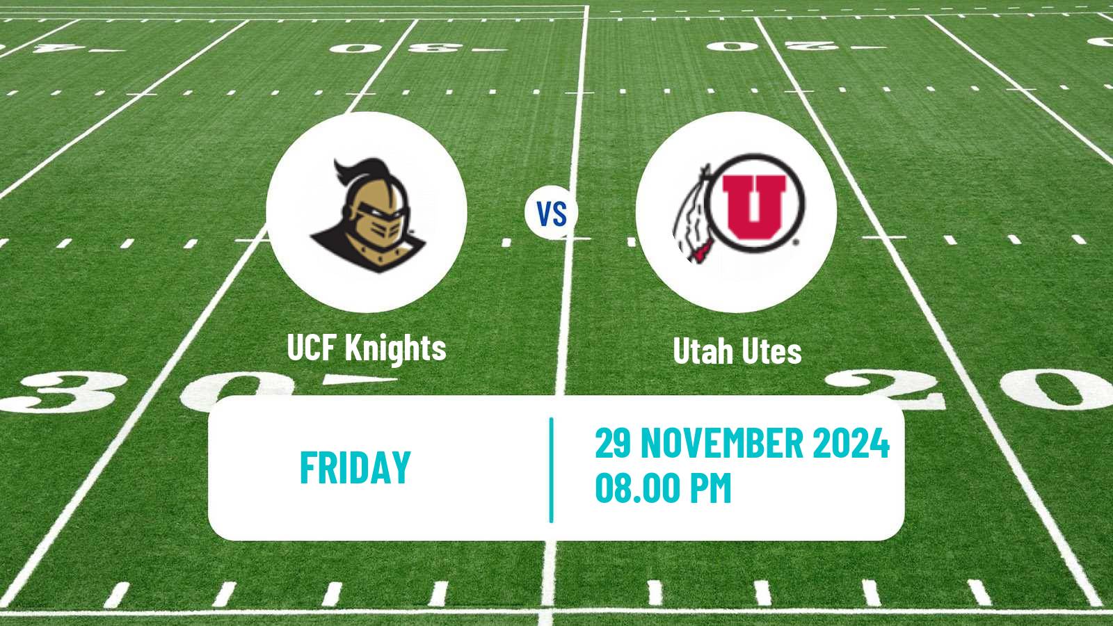 American football NCAA College Football UCF Knights - Utah Utes