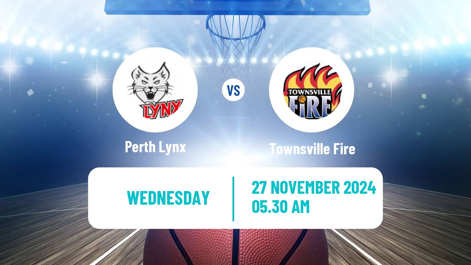 Basketball Australian WNBL Perth Lynx - Townsville Fire