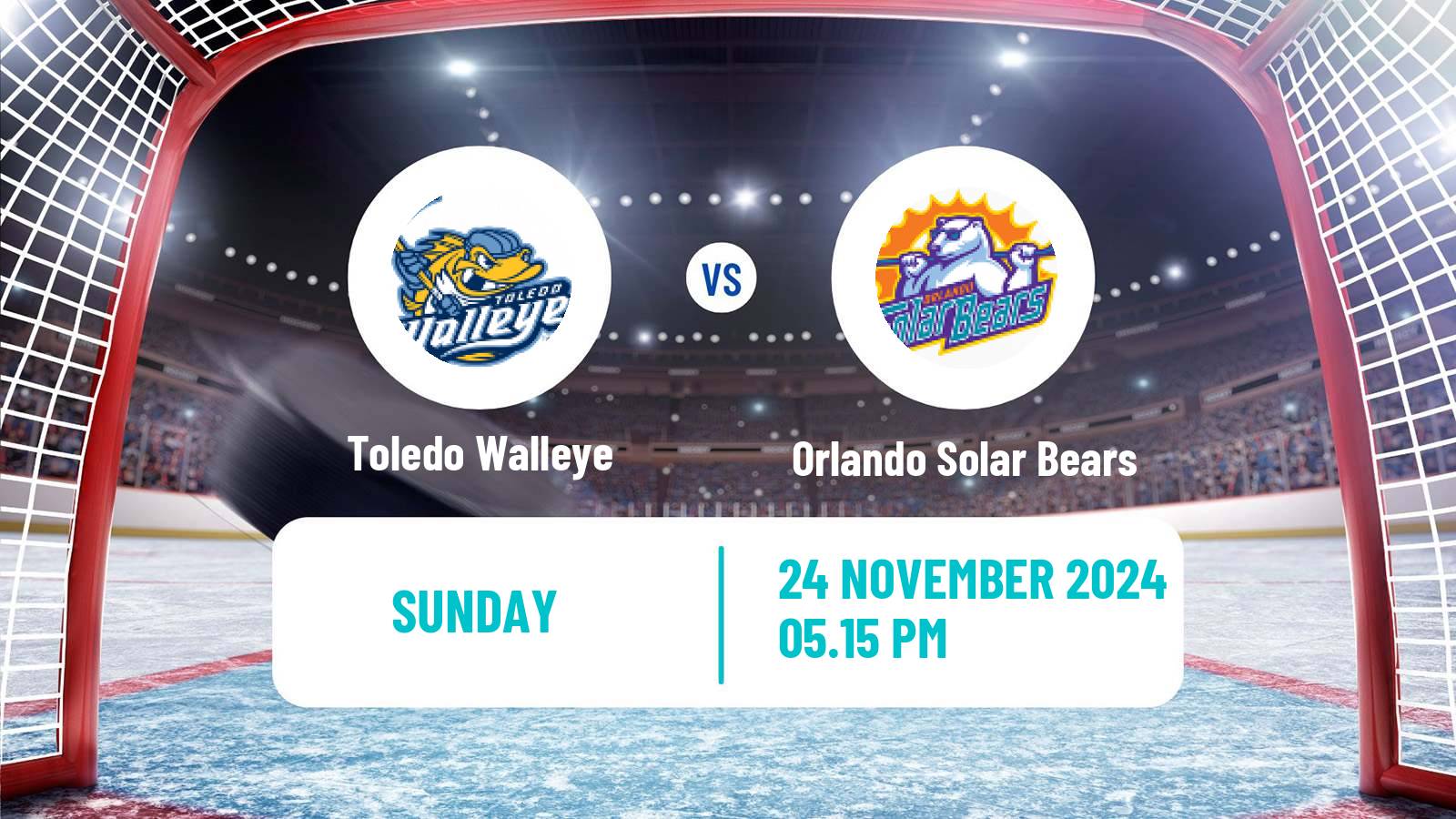 Hockey ECHL Toledo Walleye - Orlando Solar Bears