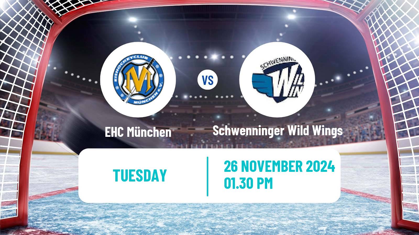 Hockey German Ice Hockey League EHC München - Schwenninger Wild Wings