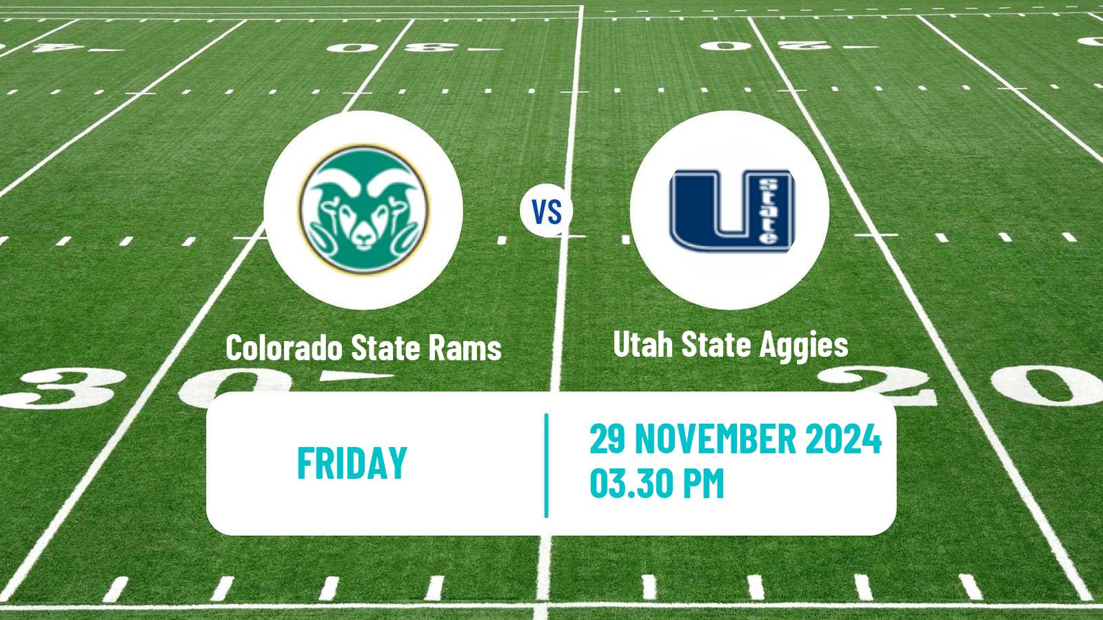 American football NCAA College Football Colorado State Rams - Utah State Aggies