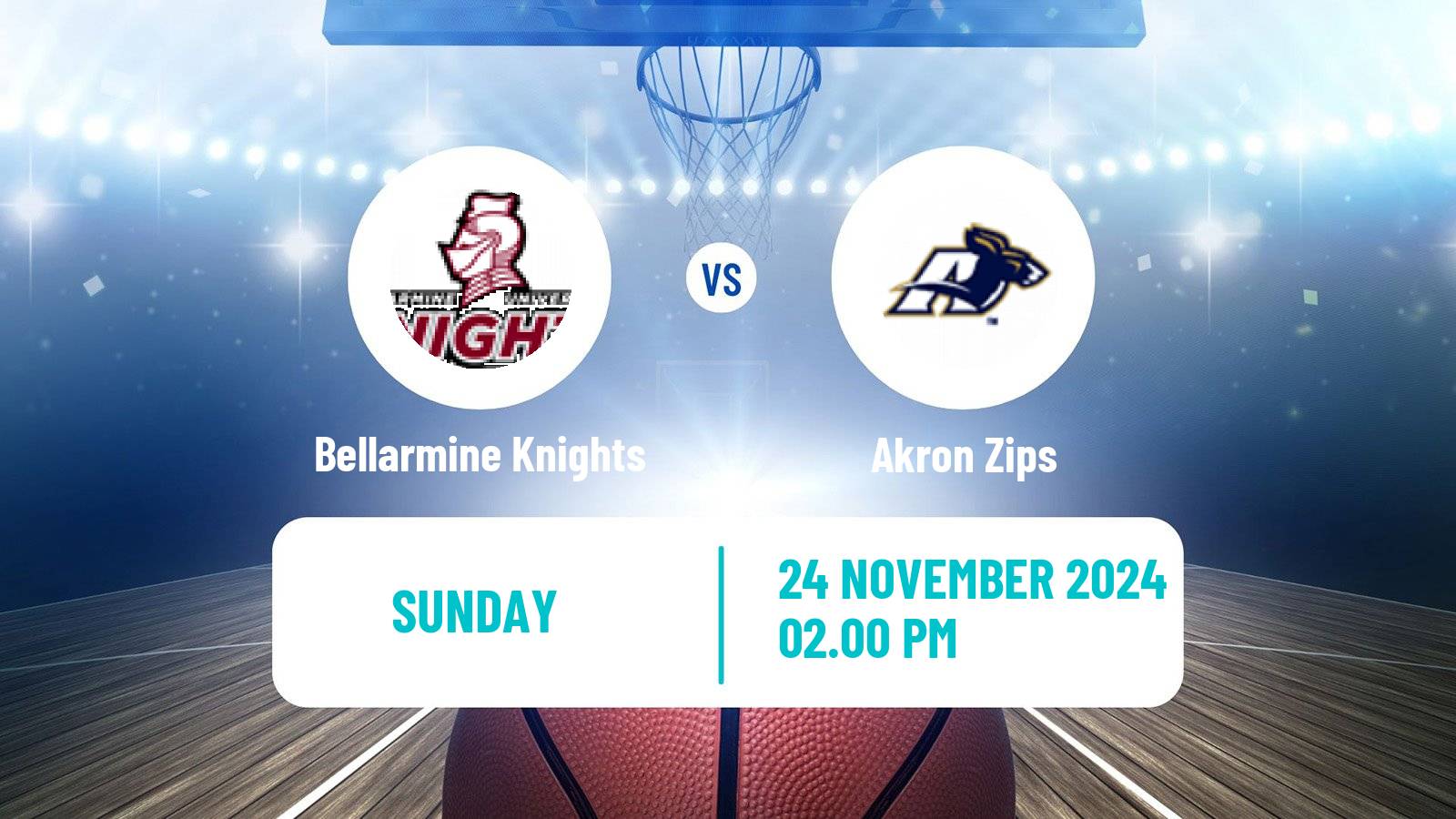 Basketball NCAA College Basketball Women Bellarmine Knights - Akron Zips