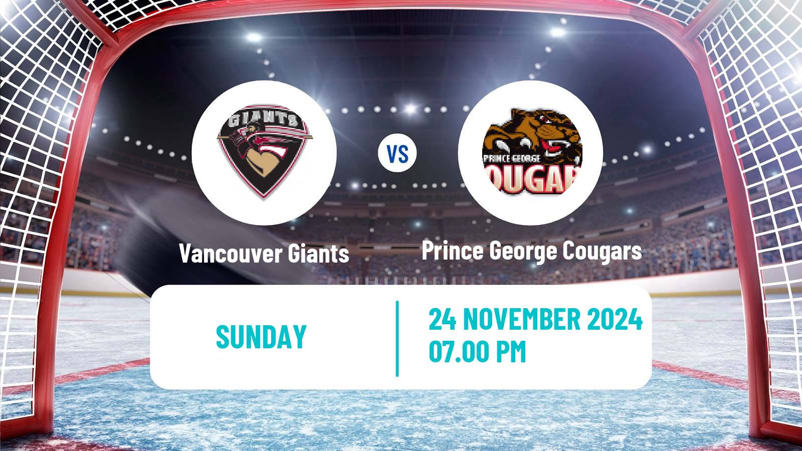 Hockey WHL Vancouver Giants - Prince George Cougars