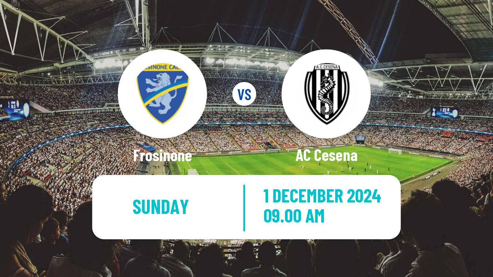 Soccer Italian Serie B Frosinone - Cesena