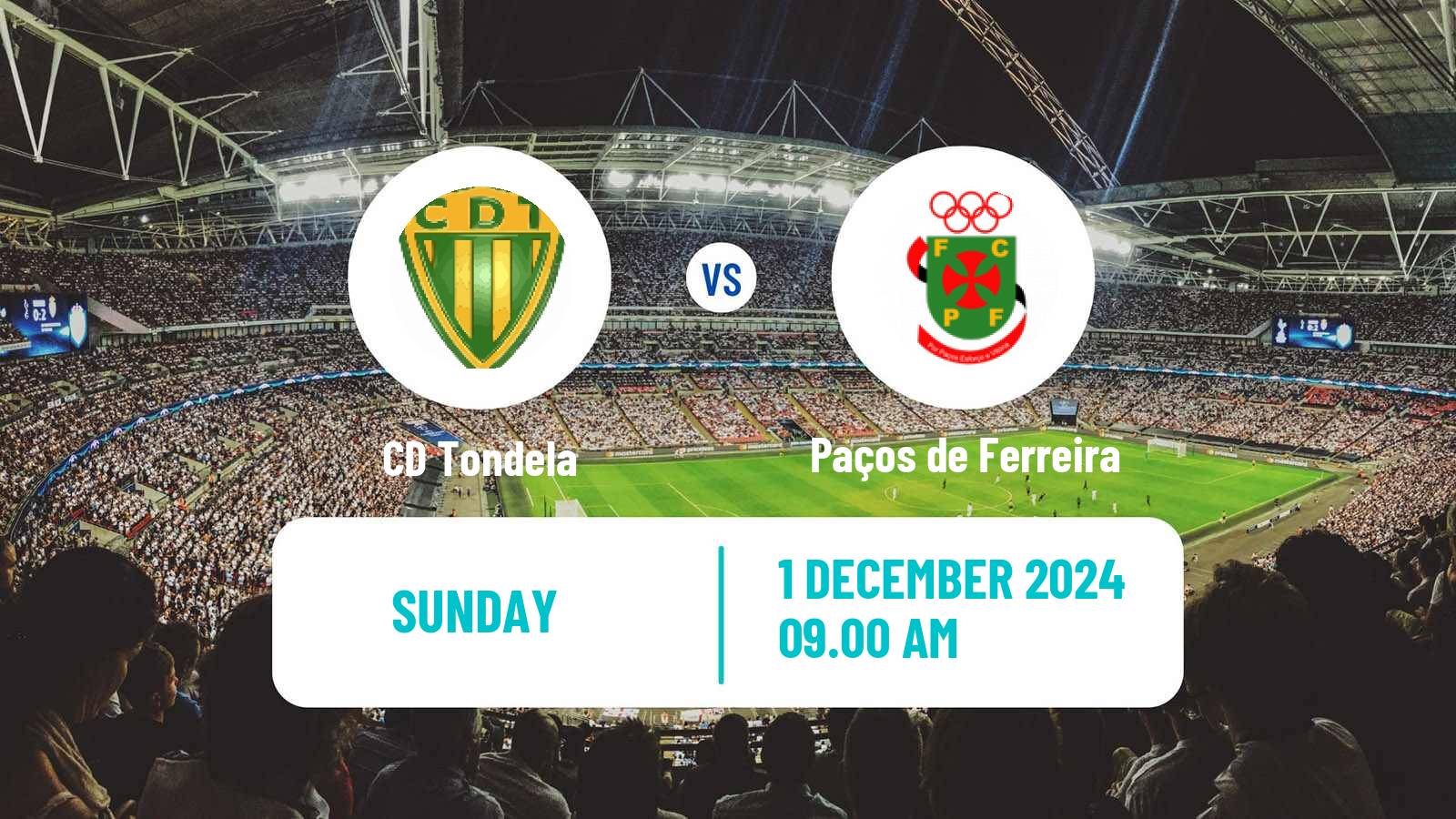 Soccer Portuguese Liga 2 Tondela - Paços de Ferreira