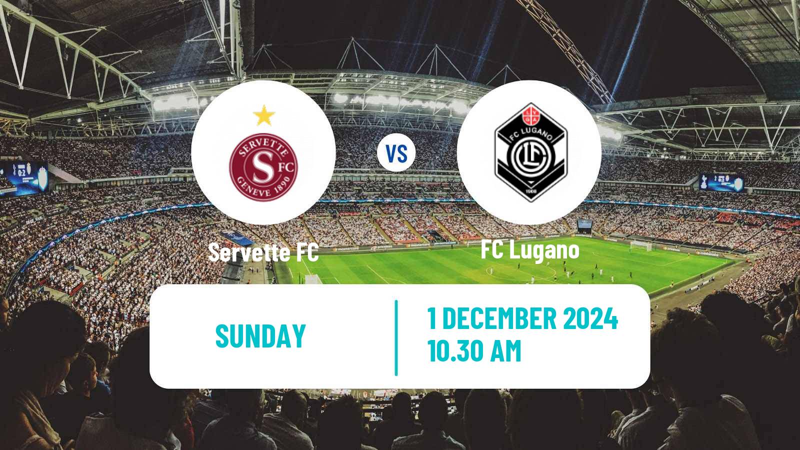 Soccer Swiss Super League Servette - Lugano