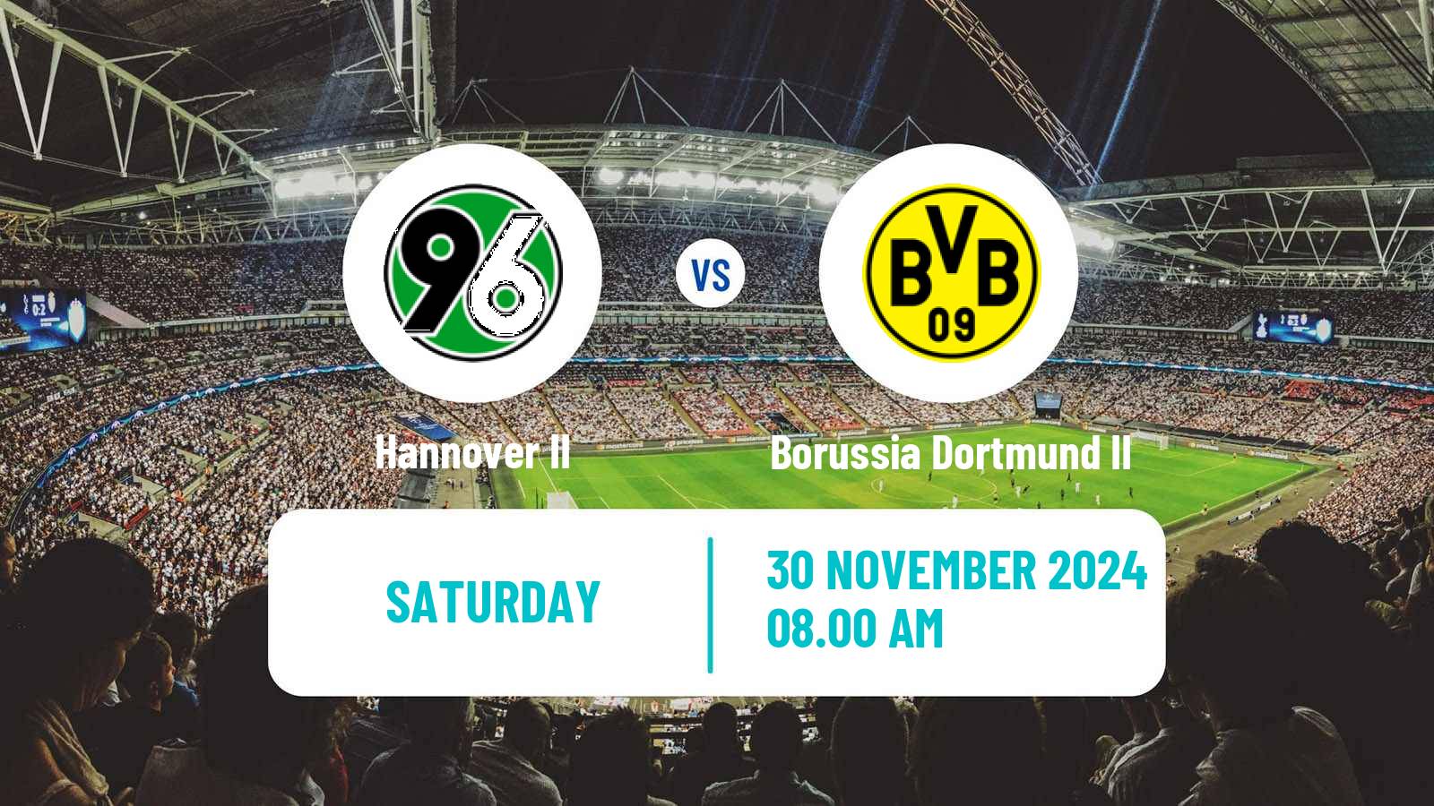 Soccer German 3 Bundesliga Hannover II - Borussia Dortmund II