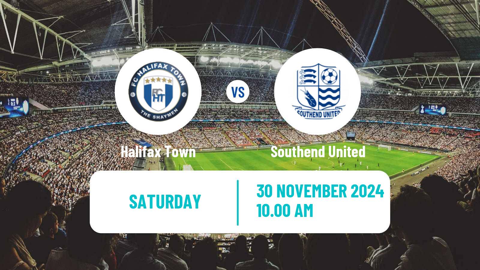 Soccer English National League Halifax Town - Southend United