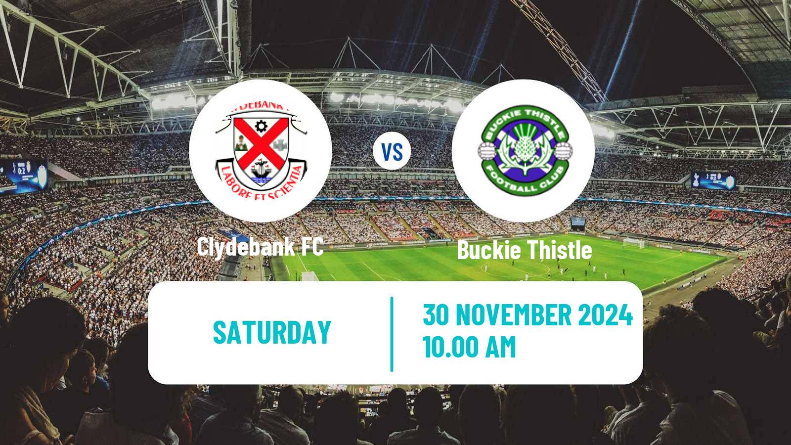 Soccer Scottish Cup Clydebank - Buckie Thistle