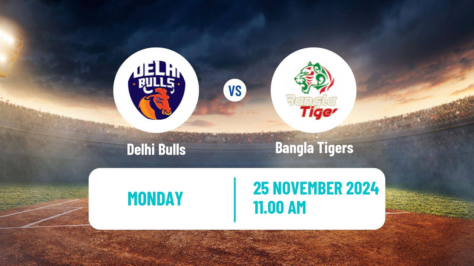 Cricket UAE T10 League Delhi Bulls - Bangla Tigers