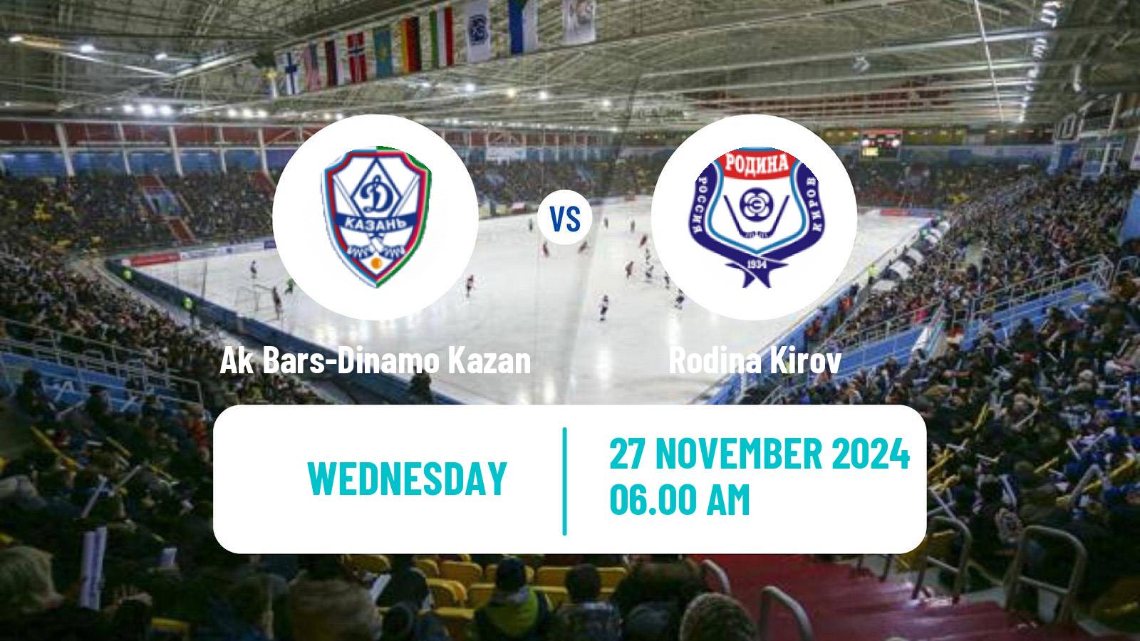 Bandy Russian Super League Bandy Ak Bars-Dinamo Kazan - Rodina