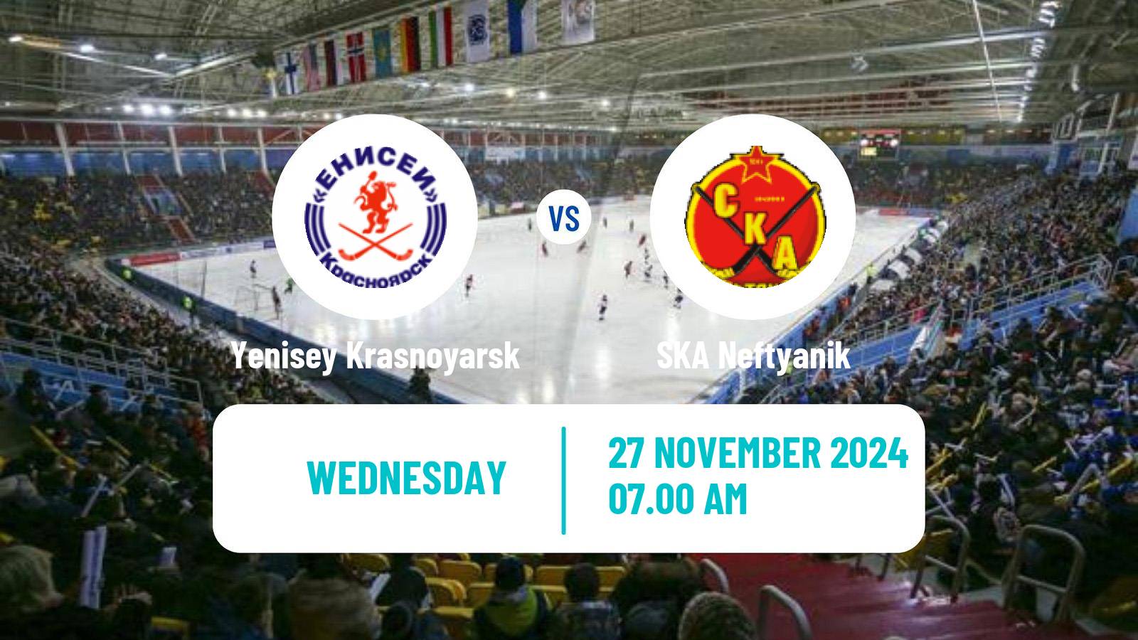 Bandy Russian Super League Bandy Yenisey Krasnoyarsk - SKA Neftyanik