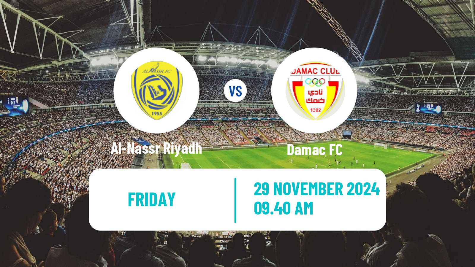 Soccer Saudi Professional League Al-Nassr Riyadh - Damac