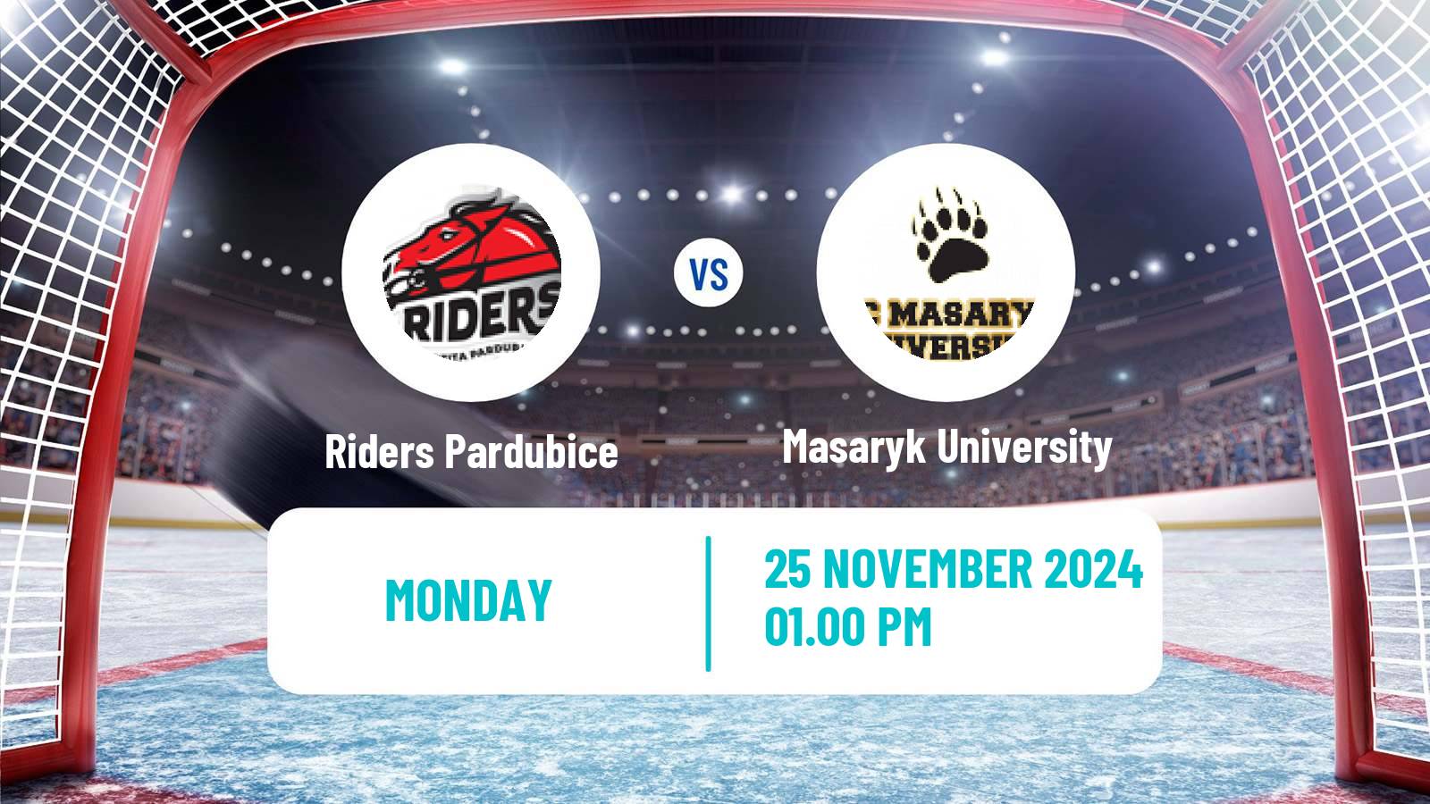 Hockey Czech ULLH Riders Pardubice - Masaryk University