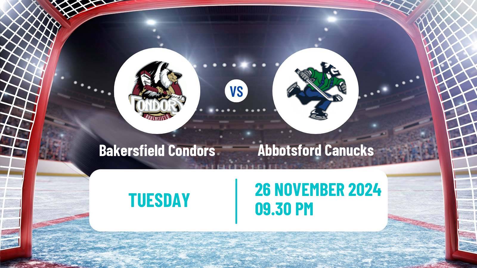 Hockey AHL Bakersfield Condors - Abbotsford Canucks