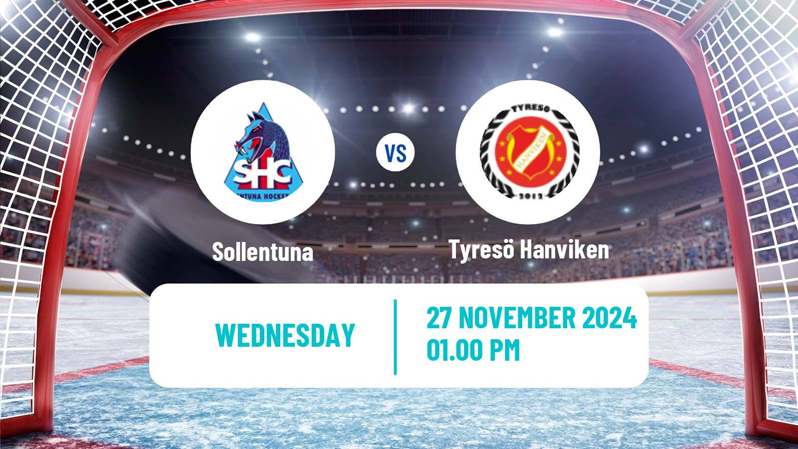 Hockey Swedish HockeyEttan Ostra Sollentuna - Tyresö Hanviken