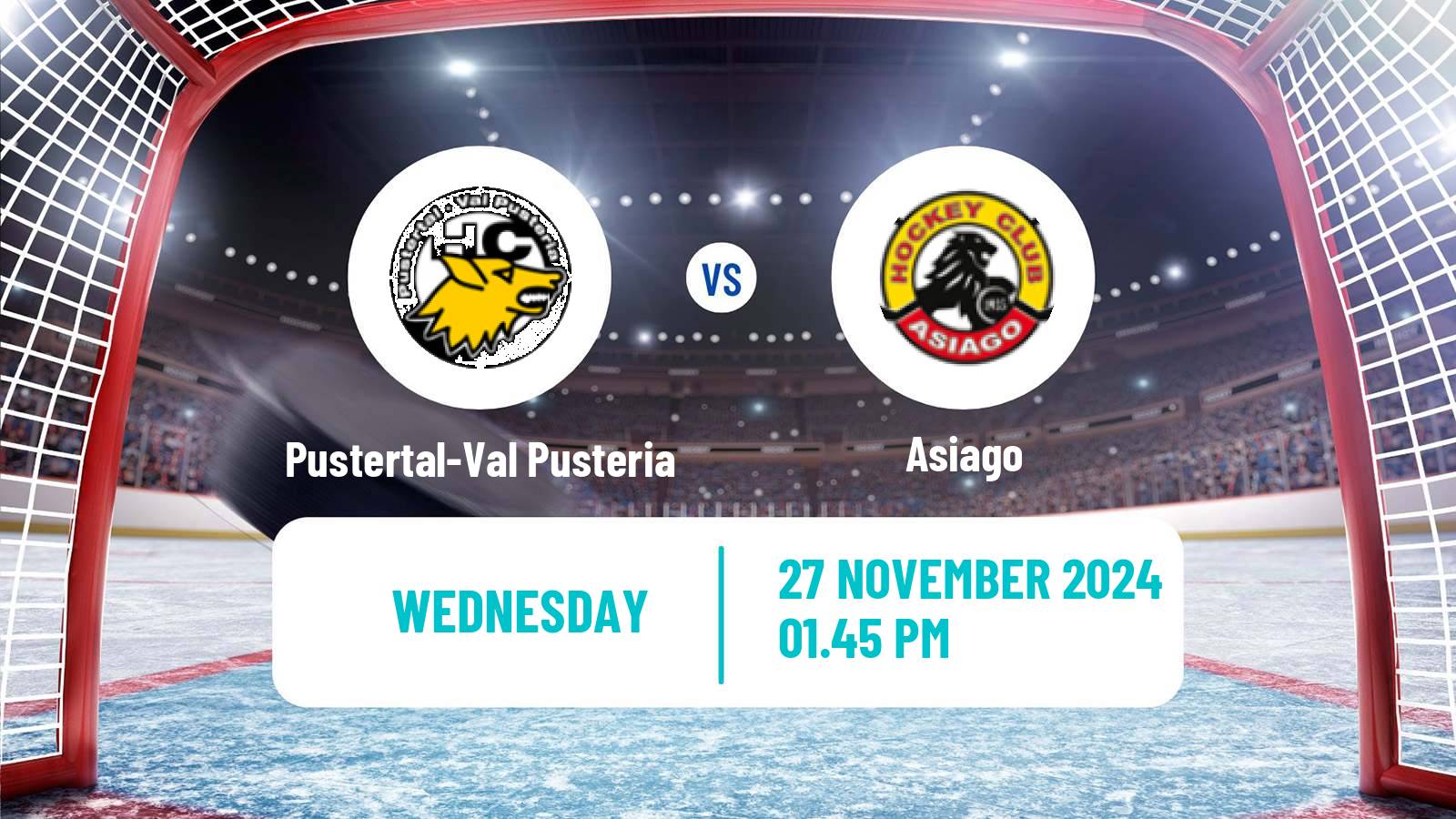 Hockey Austrian Ice Hockey League Pustertal-Val Pusteria - Asiago