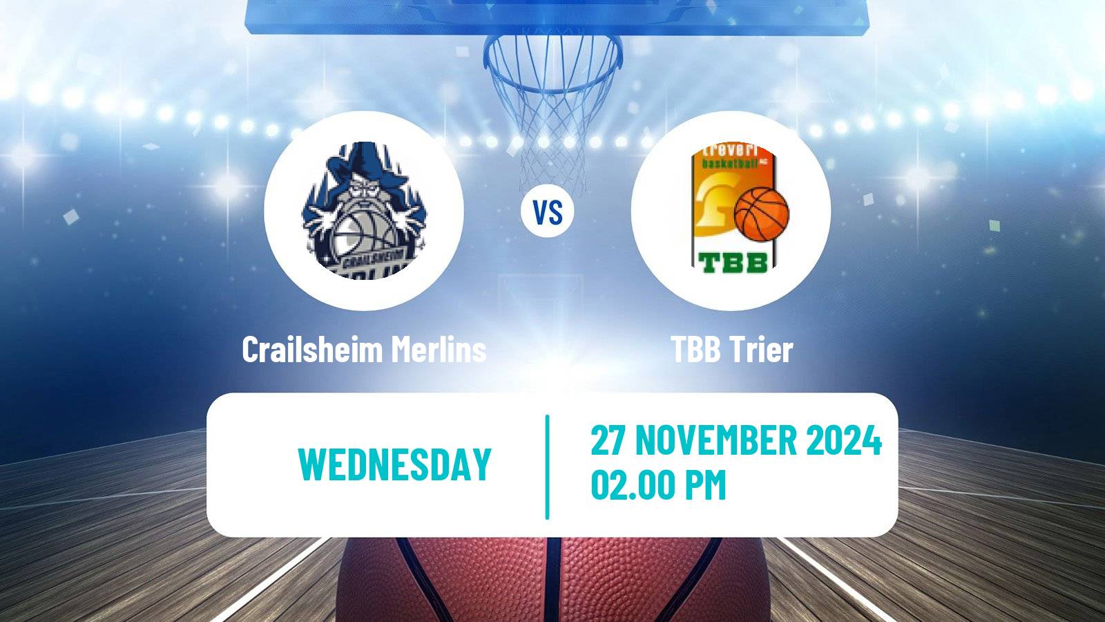 Basketball German Pro A Basketball Crailsheim Merlins - Trier