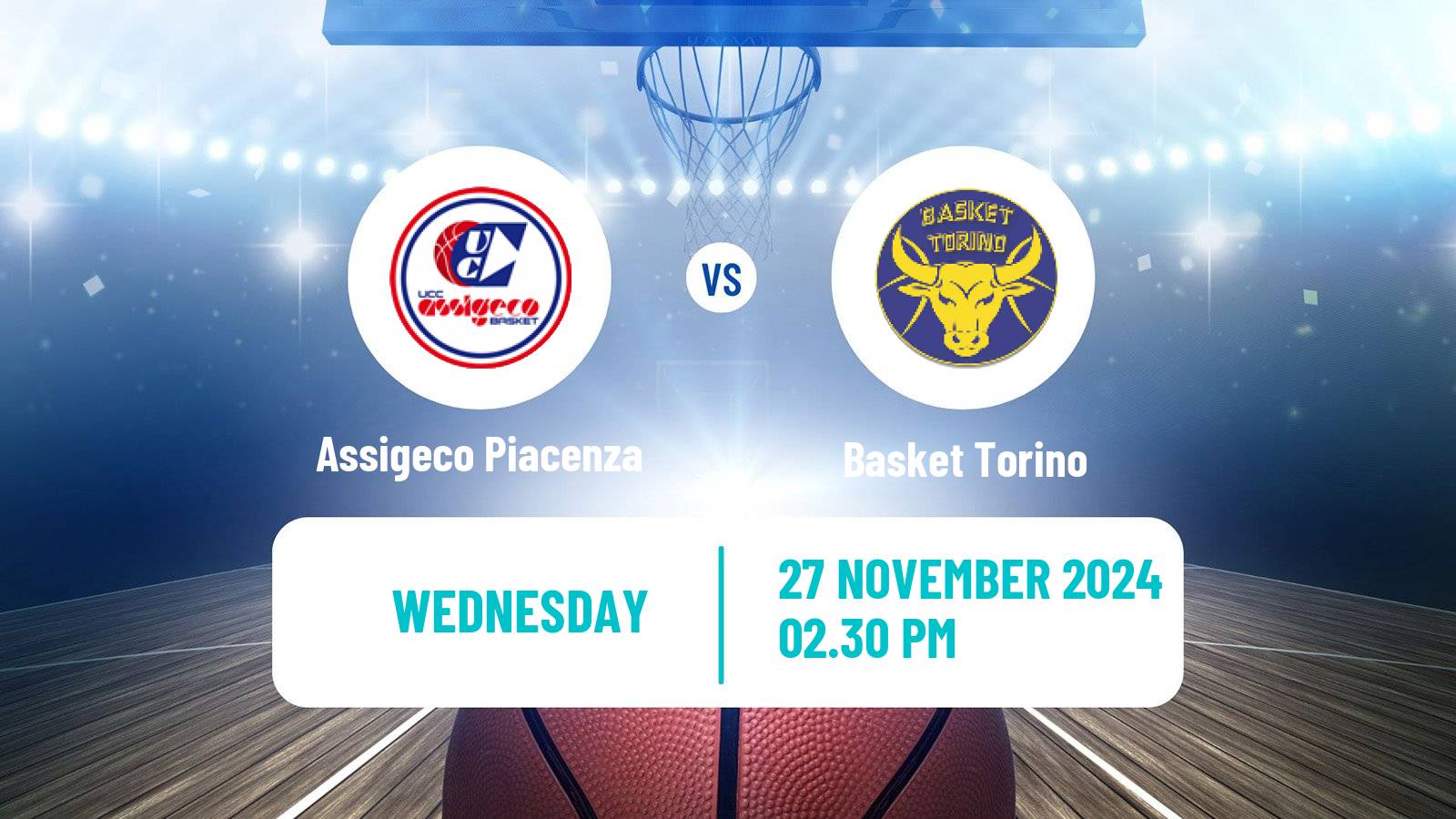 Basketball Italian Serie A2 Basketball Assigeco Piacenza - Basket Torino